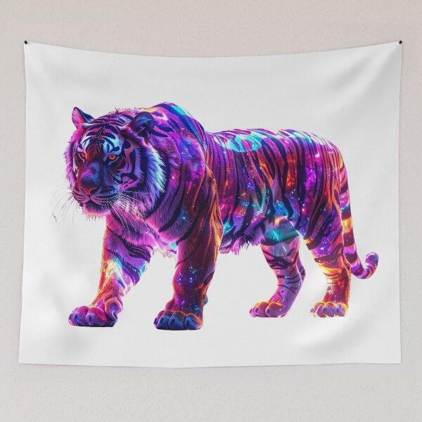 Item preview, Colorful Neon Tiger Art designed and sold by GloriousArtSKD.
