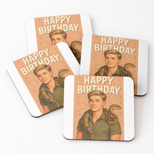 Item preview,  Robert Irwin Happy Birthday Celebration with Snake and Confetti designed and sold by Places On Earth.
