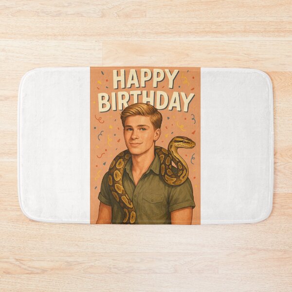 Item preview,  Robert Irwin Happy Birthday Celebration with Snake and Confetti designed and sold by Places On Earth.