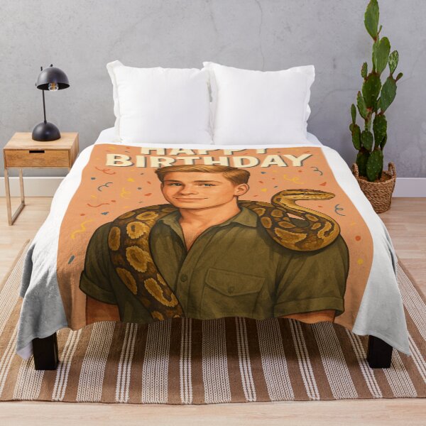 Item preview,  Robert Irwin Happy Birthday Celebration with Snake and Confetti designed and sold by Places On Earth.