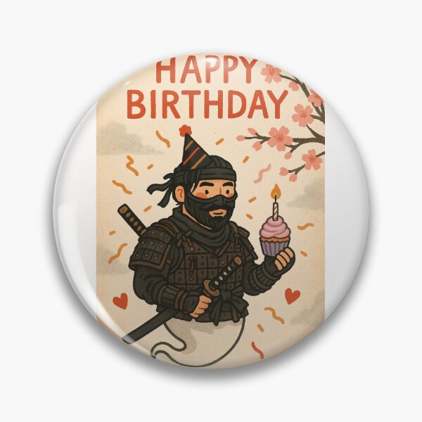 Item preview,  Ghost of Tsushima Birthday Ninja – Happy Birthday Cupcake Celebration designed and sold by Places On Earth.