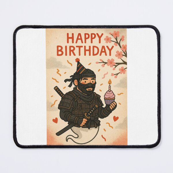 Item preview, Ghost of Tsushima Birthday Ninja – Happy Birthday Cupcake Celebration designed and sold by Places On Earth.