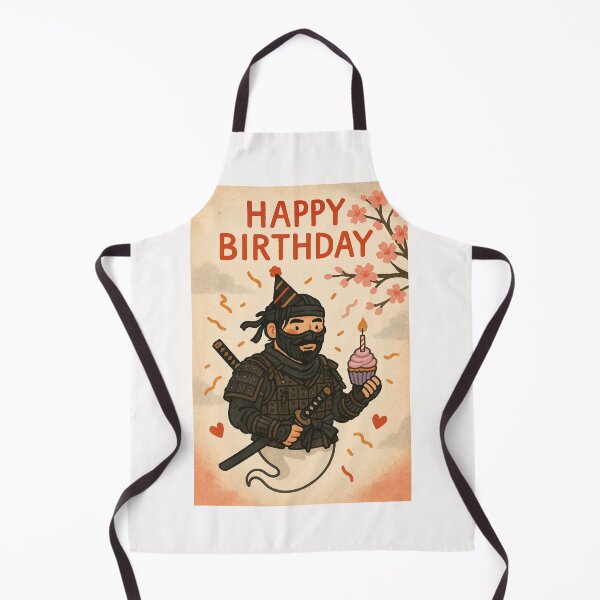 Item preview,  Ghost of Tsushima Birthday Ninja – Happy Birthday Cupcake Celebration designed and sold by Places On Earth.