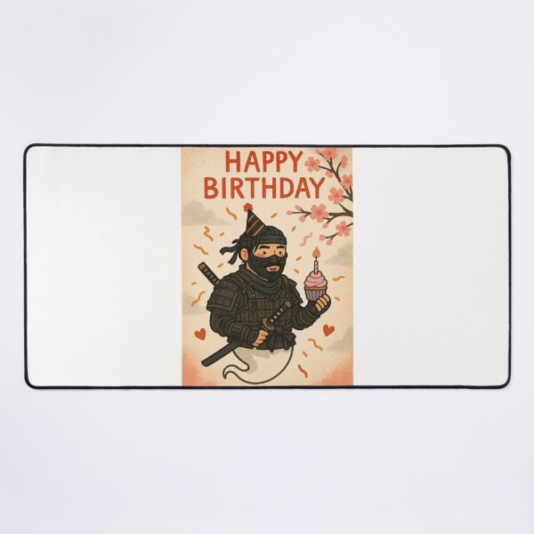 Item preview, Ghost of Tsushima Birthday Ninja – Happy Birthday Cupcake Celebration designed and sold by Places On Earth.