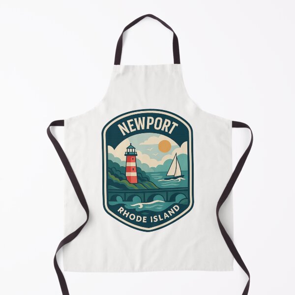 Item preview,  Newport Coastal Badge – Rhode Island Lighthouse Scene designed and sold by Places On Earth.
