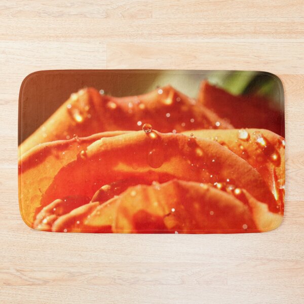 Item preview, Sunkissed Orange Rose - Fiery Floral Macro with Morning Dewdrops designed and sold by Luminari Creations.