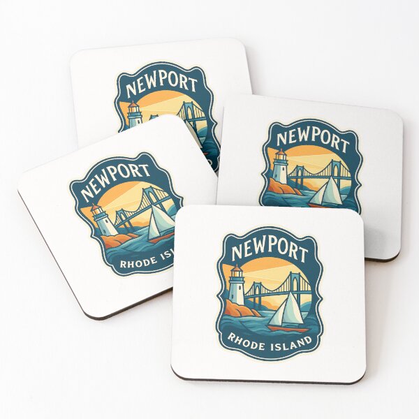 Item preview,  Newport Sunset Crest – Rhode Island Bridge and Bay designed and sold by Places On Earth.