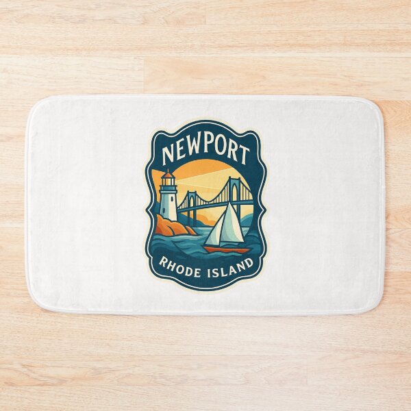 Item preview,  Newport Sunset Crest – Rhode Island Bridge and Bay designed and sold by Places On Earth.