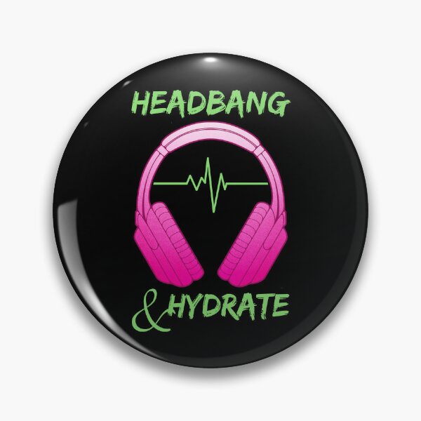 Artikelvorschau, Kopfhörer | Headbangen und hydratisieren entworfen und verkauft von ObsidianDaz.