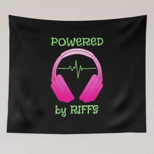 Item preview, Headphones | Powered By Riffs designed and sold by ObsidianDaz.