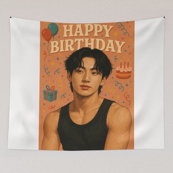 Item preview,  Jungkook Birthday Tribute – BTS Fan Celebration designed and sold by Places On Earth.