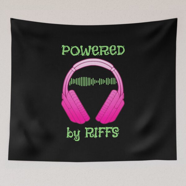 Item preview, Headphones | Powered By Riffs designed and sold by ObsidianDaz.