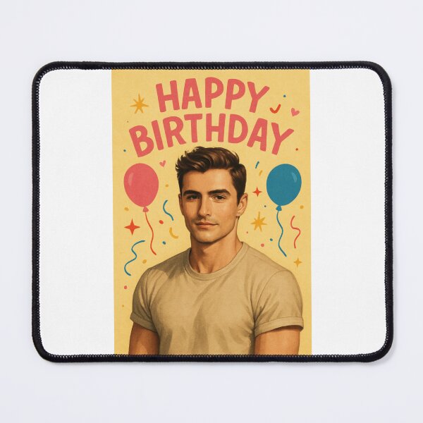 Item preview, Dave Franco Birthday with Balloons – Bright Celebration designed and sold by Places On Earth.