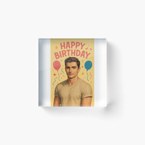 Item preview, Dave Franco Birthday with Balloons – Bright Celebration designed and sold by Places On Earth.
