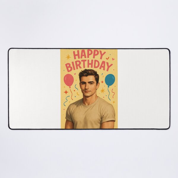Item preview, Dave Franco Birthday with Balloons – Bright Celebration designed and sold by Places On Earth.