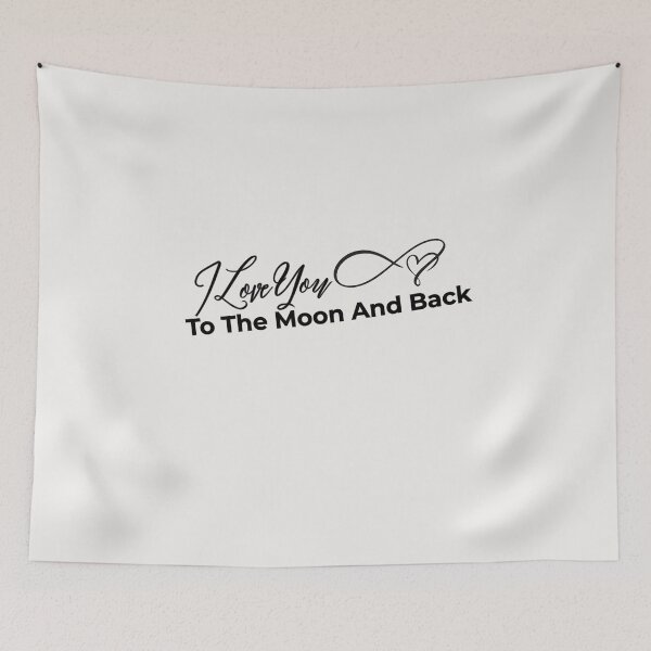 Item preview, I Love You To The Moon And Back designed and sold by LariLoDesigns.
