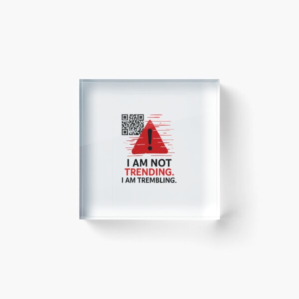 Item preview, “Algorithm Anxiety – QR Code Glitch Warning Design” designed and sold by Aucia.