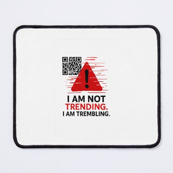 Item preview, “Algorithm Anxiety – QR Code Glitch Warning Design” designed and sold by Aucia.