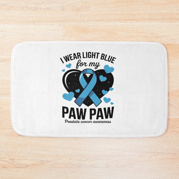 Item preview, I Wear Light Blue For My Paw Paw Prostate Cancer Awareness designed and sold by BlackStars3Neon.
