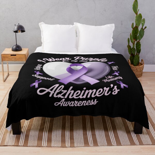 Item preview, I Wear Purple For Dad Alzheimer's Awareness Support designed and sold by BlackStars3Neon.