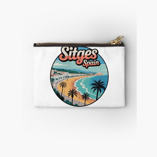 Item preview, Sitges Spain - Retro Coastal Travel Decal, Mediterranean Beach Souvenir designed and sold by CircinusStore.