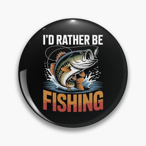 Item preview, I'd Rather Be Fishing Graphic Bass Dad Boy Men designed and sold by BlackStars3Neon.