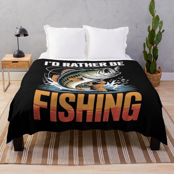 Item preview, I'd Rather Be Fishing Graphic Bass Dad Boy Men designed and sold by BlackStars3Neon.