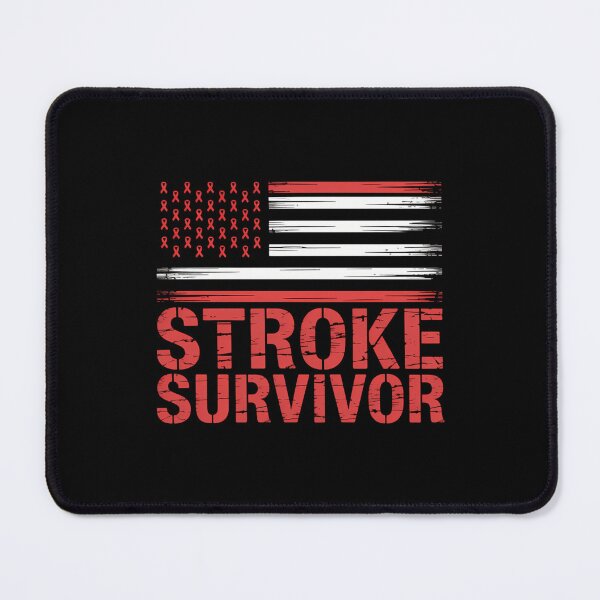 Item preview, USA Flag Stroke Survivor Awareness Ribbon designed and sold by LunaCrazeArt.
