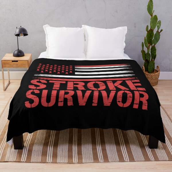 Item preview, USA Flag Stroke Survivor Awareness Ribbon designed and sold by LunaCrazeArt.