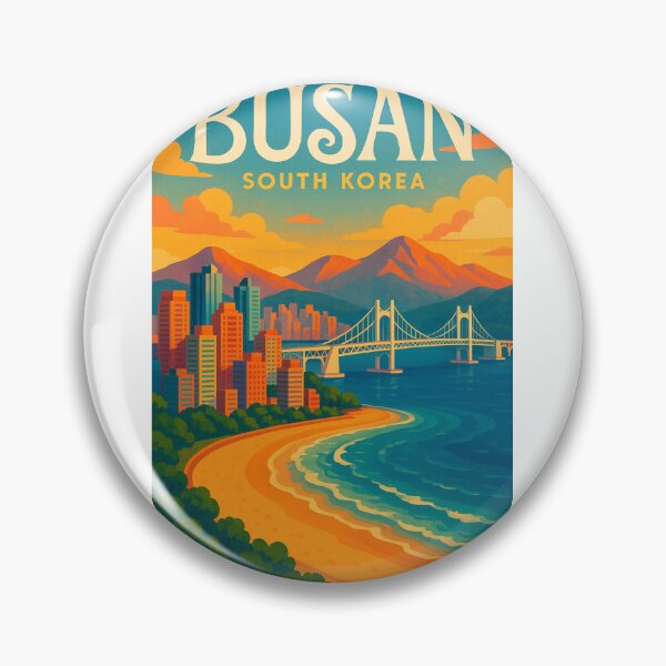 Item preview,  Haeundae Beach and Gwangan Bridge – Busan Coastal View designed and sold by Aryabek.