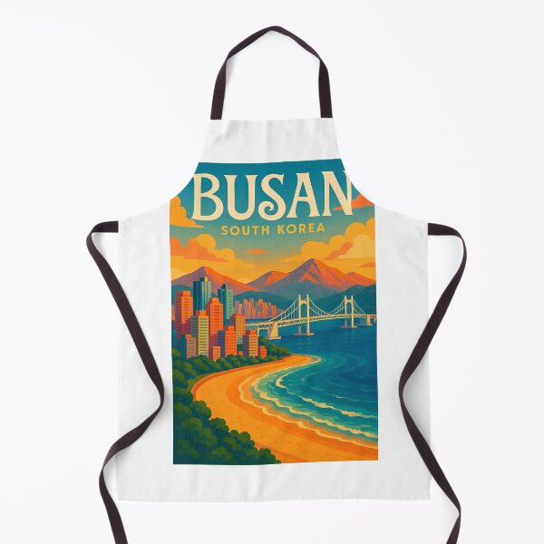 Item preview, Haeundae Beach and Gwangan Bridge – Busan Coastal View designed and sold by Aryabek.
