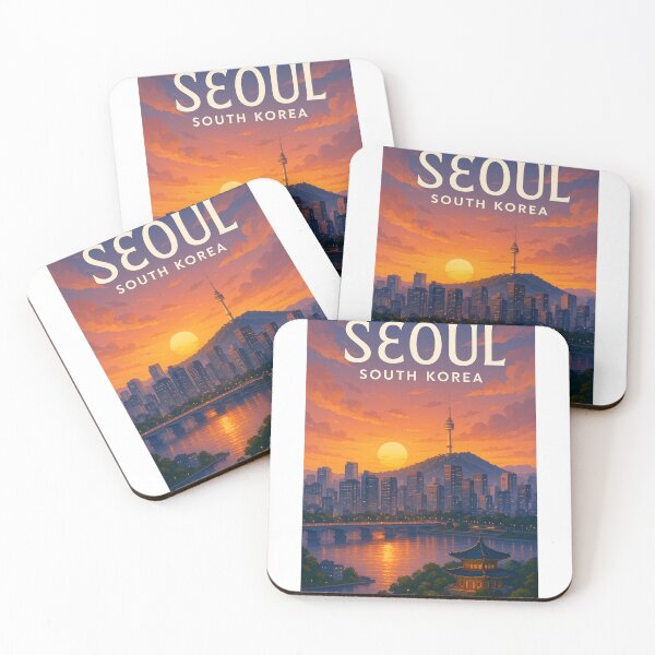 Item preview,  Namsan Seoul Tower at Sunset – Skyline Over Han River designed and sold by Aryabek.