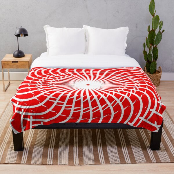 Item preview, Abstract pattern design red and white color  designed and sold by Swati's Digital Den.
