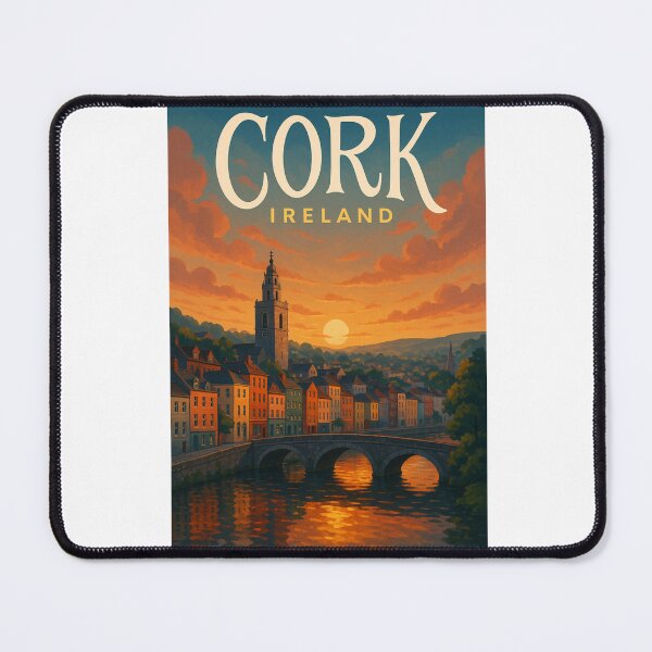 Item preview,  Shandon Tower and River Lee – Sunset Over Cork City designed and sold by Aryabek.