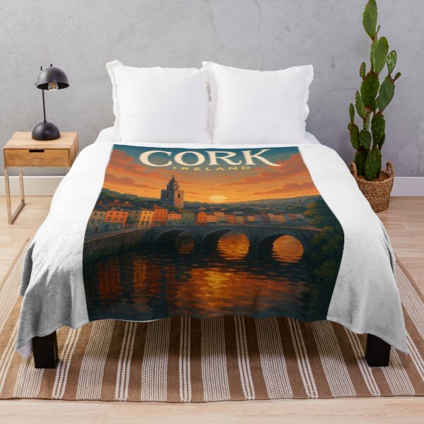 Item preview, Shandon Tower and River Lee – Sunset Over Cork City designed and sold by Aryabek.