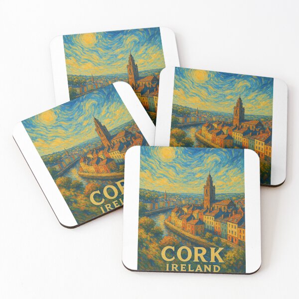 Item preview,  Starry Sky Over Cork – Shandon Tower in Expressionist Style designed and sold by Aryabek.