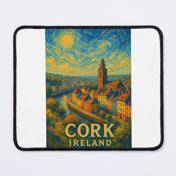 Item preview,  Starry Sky Over Cork – Shandon Tower in Expressionist Style designed and sold by Aryabek.