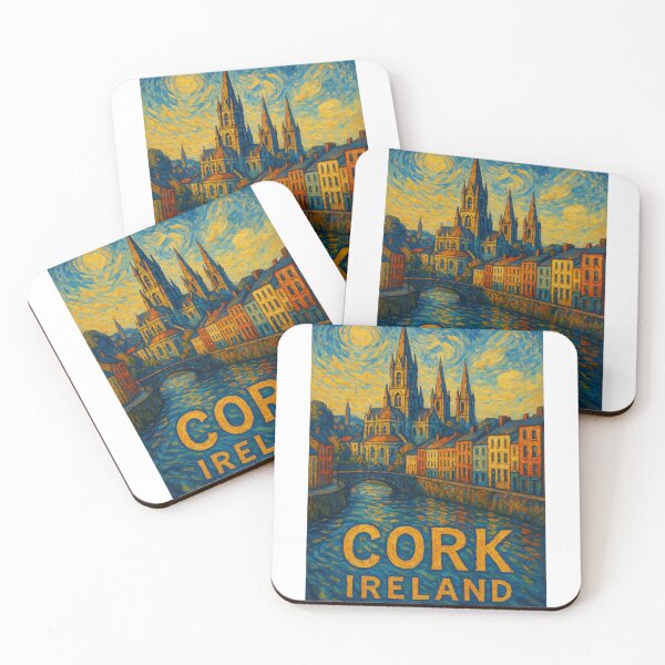 Item preview,  St. Fin Barre’s Cathedral in Cork, Ireland – Van Gogh Style View designed and sold by Aryabek.