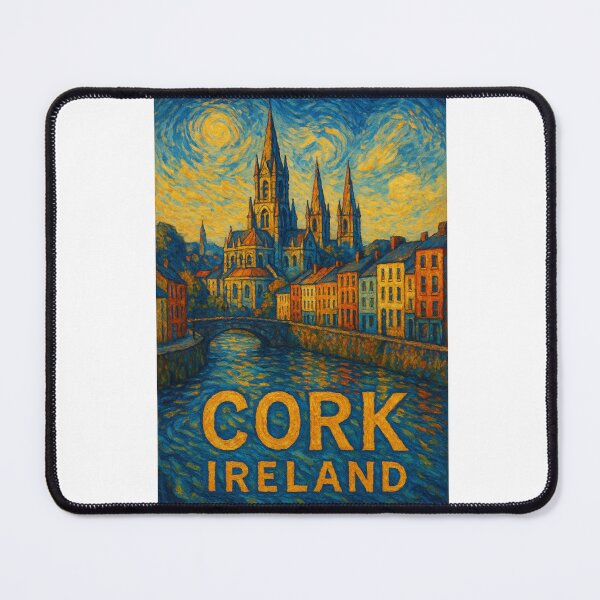 Item preview,  St. Fin Barre’s Cathedral in Cork, Ireland – Van Gogh Style View designed and sold by Aryabek.
