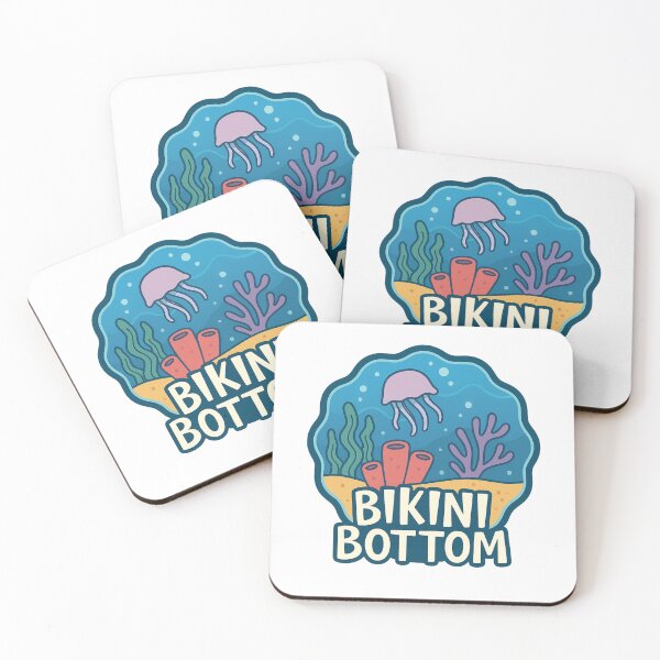 Item preview, Jellyfish and Coral Reef Scene – Bikini Bottom Undersea World designed and sold by Aryabek.