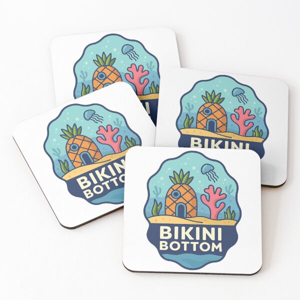 Item preview,  Pineapple House and Jellyfish – Bikini Bottom Seascape designed and sold by Aryabek.