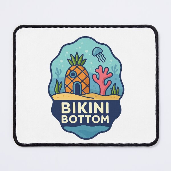 Item preview, Pineapple House and Jellyfish – Bikini Bottom Seascape designed and sold by Aryabek.