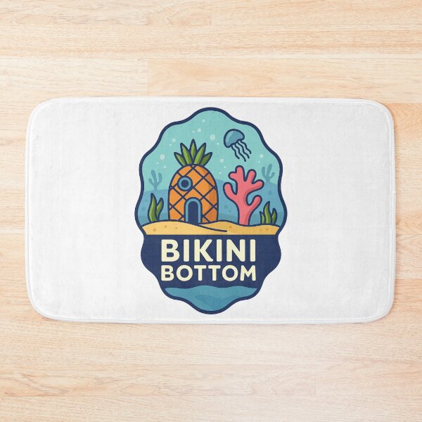 Item preview,  Pineapple House and Jellyfish – Bikini Bottom Seascape designed and sold by Aryabek.