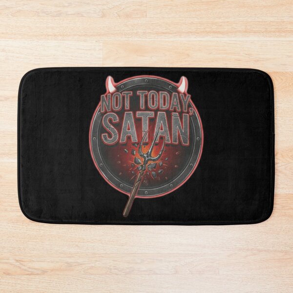 Item preview, Not Today Satan Devil Trident Logo designed and sold by Silent Watch Threads..