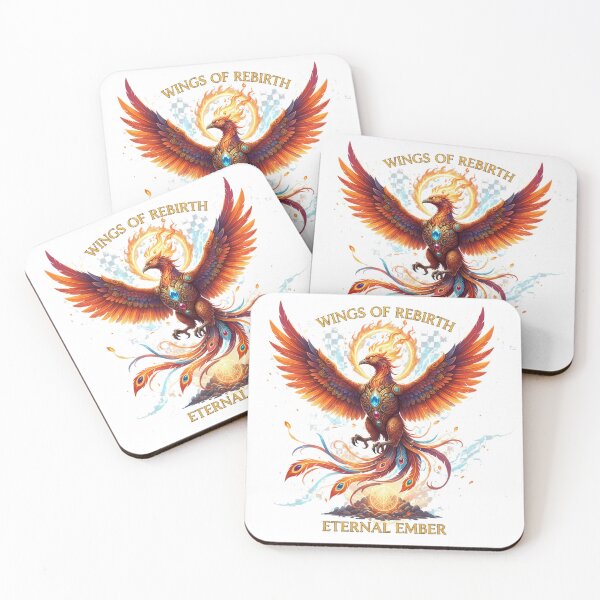 Item preview, Eternal Ember – Wings of Rebirth Phoenix designed and sold by ValeronPrints.