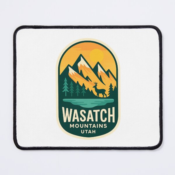 Item preview,  Deer in the Wasatch Mountains – Alpine Landscape of Utah designed and sold by Aryabek.