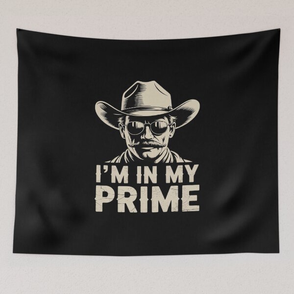 Item preview, I'm In My Prime Western Cowboy Outlaw Mustache designed and sold by KingsLife1994.