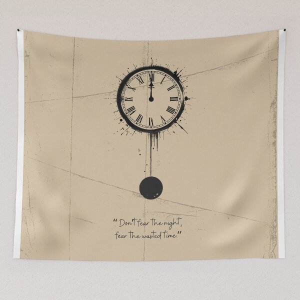 Item preview, Haunted Clock Halloween Self-Awareness Art | Gothic Horror Wall Decor designed and sold by RiendeersDEAR.
