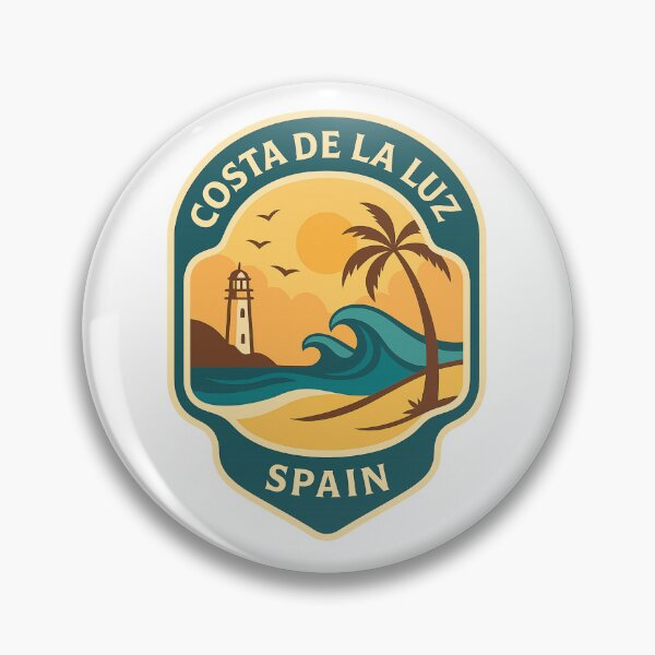 Item preview,  Sunset at Costa de la Luz – Lighthouse and Palm Tree Coast designed and sold by Aryabek.