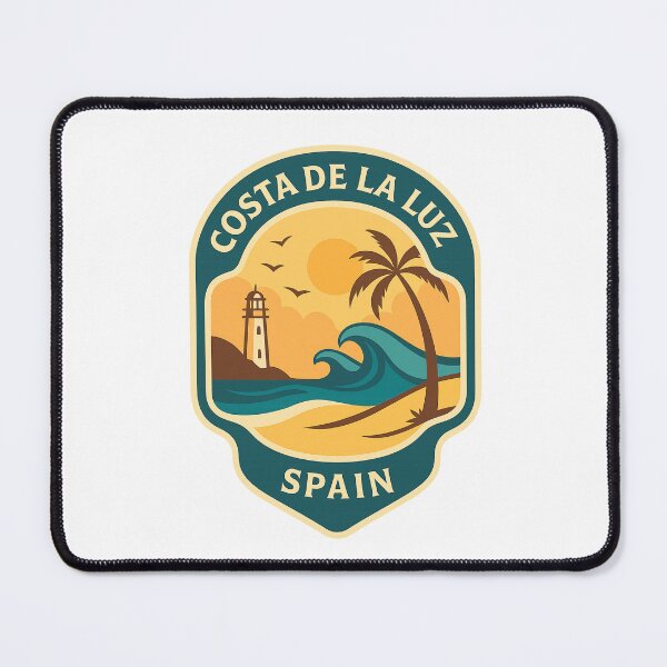Item preview, Sunset at Costa de la Luz – Lighthouse and Palm Tree Coast designed and sold by Aryabek.